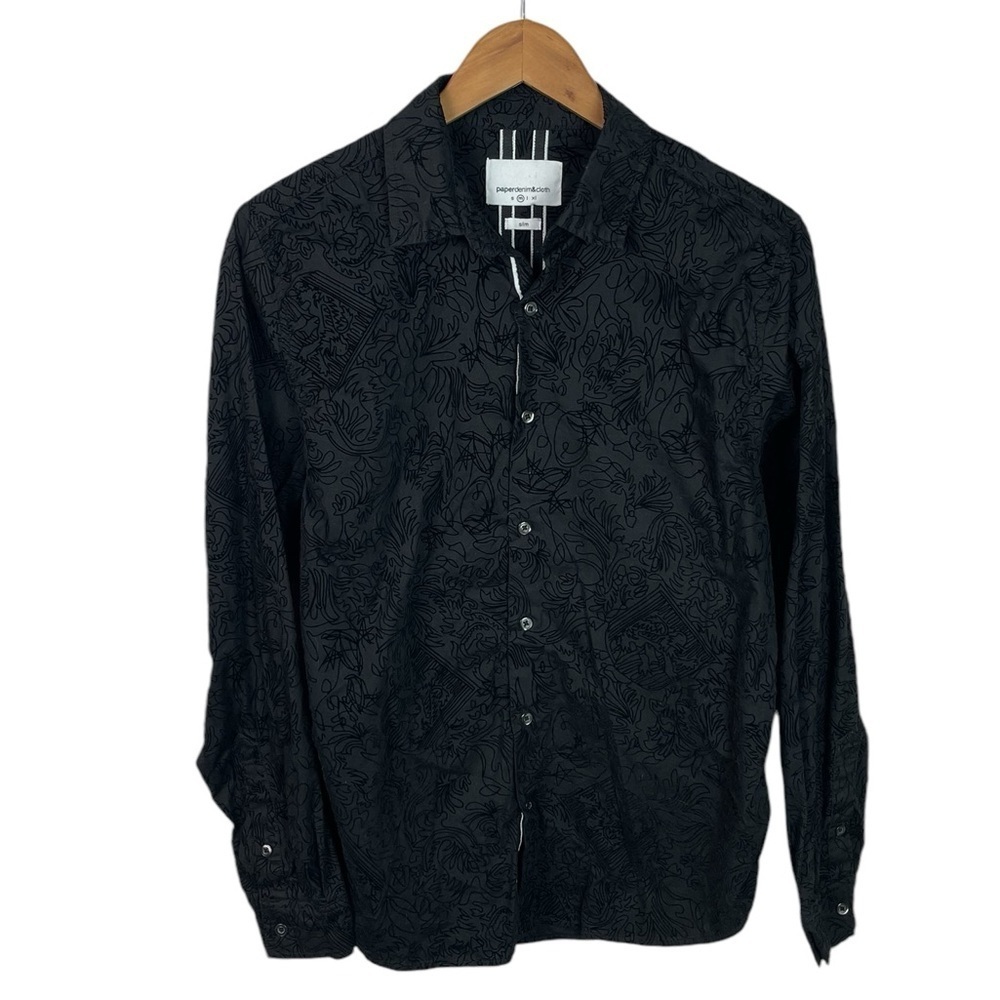 BF1501 Men’s Paper Denim & Cloth SLIM Fit Button Down Shirt M